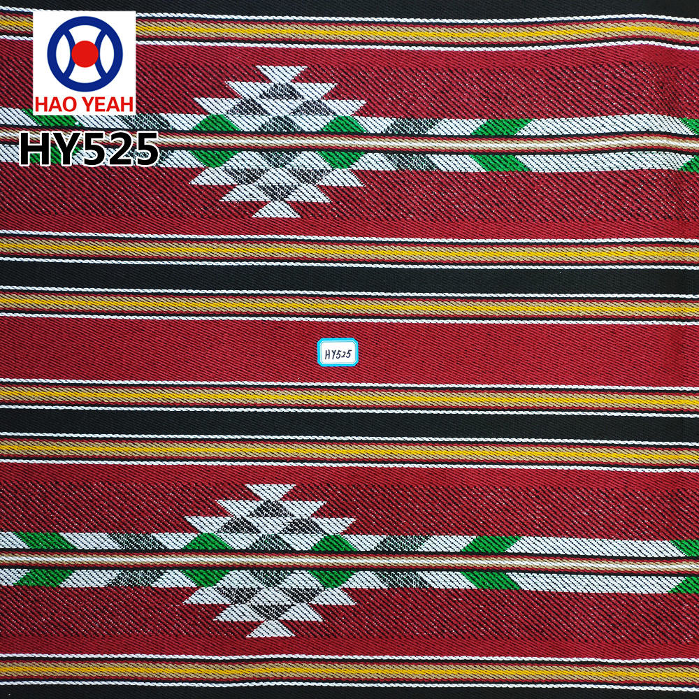 Arapça tarzı Sadu Polyester Pamuk İplik Boyalı Jacquard kumaş kanepe ve çanta